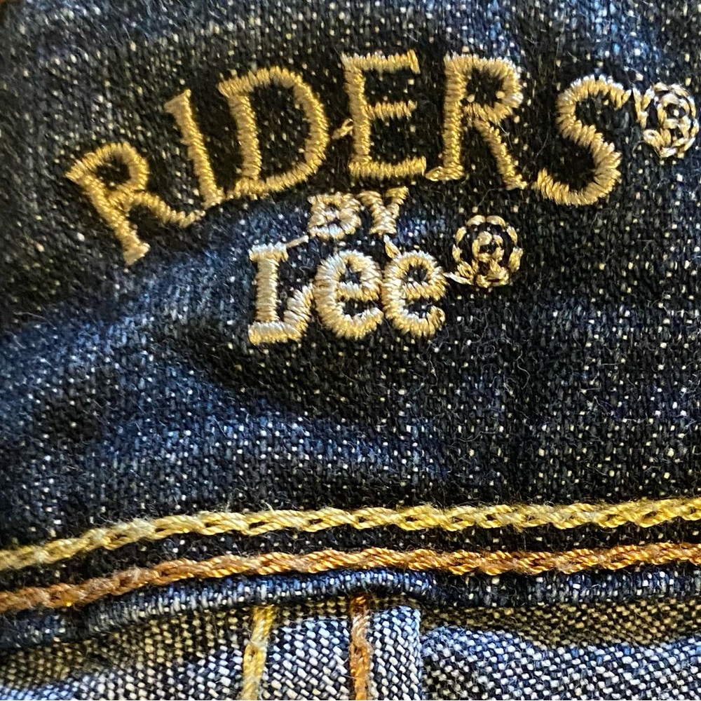 Women’s 20W/P Riders by Lee Blue Denim Jeans / Pants with Gold Stitching Stretch